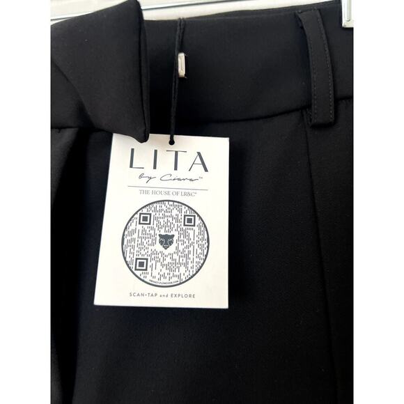 Revolve Lita By Ciara Black Trousers Pant NWT size 16 - Picture 3 of 6